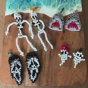 Handcrafted Beaded Skeleton Keychain